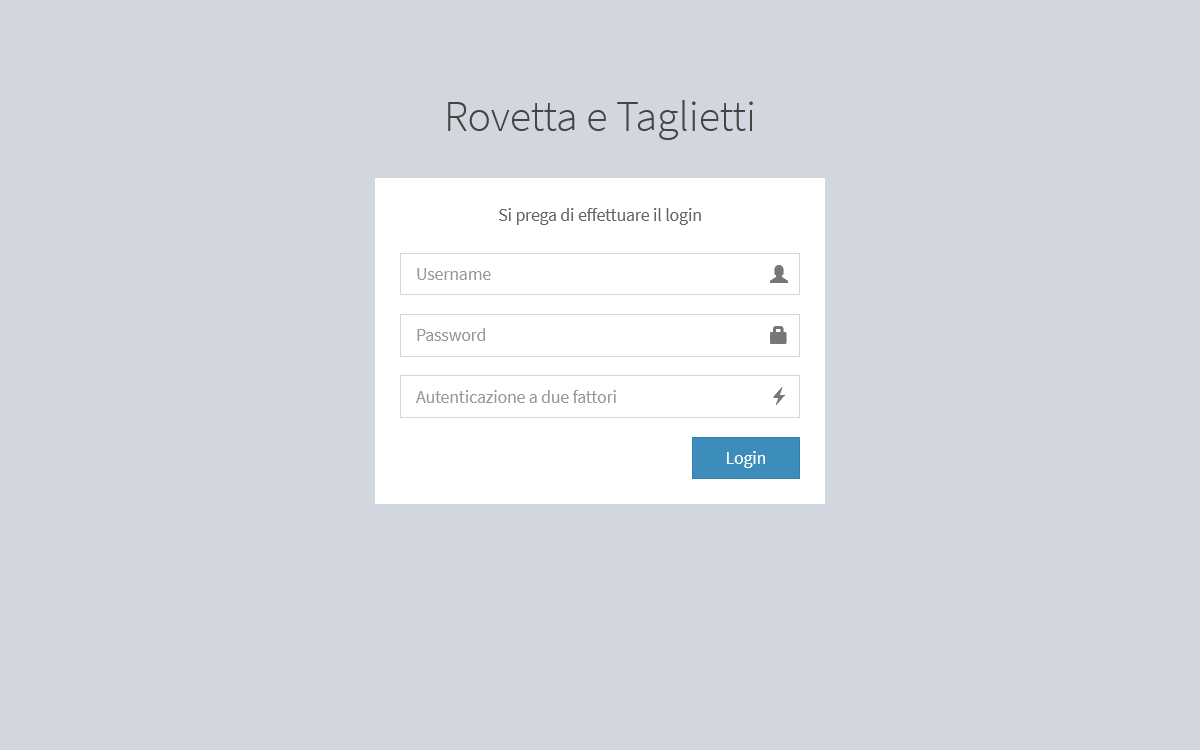 Progetto gestionale - Screenshot 1